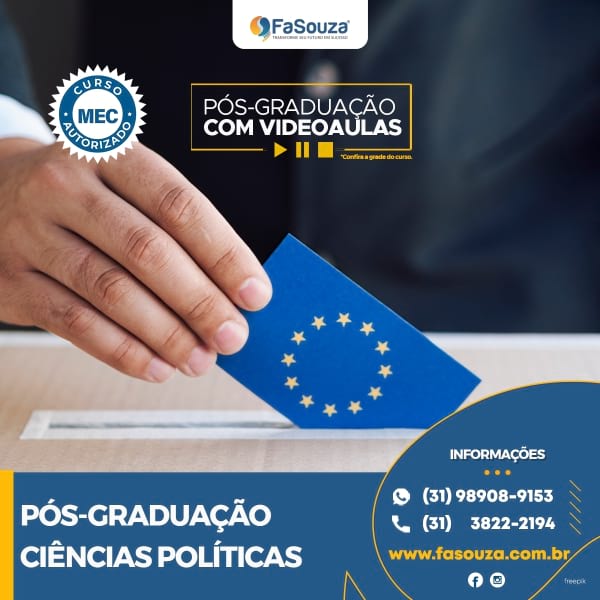 Ciências Políticas 360 horas - Pós-Graduação EAD na FaSouza