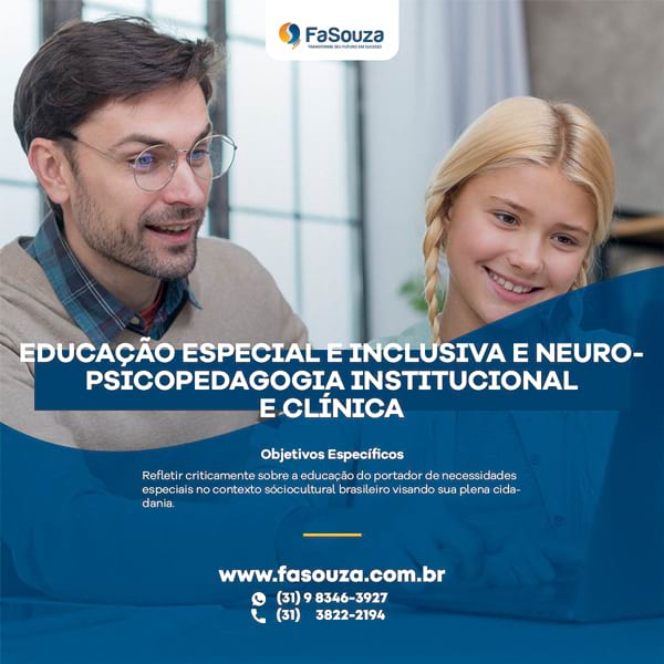 Pós-Graduação Educação Especial e Neuropsicopedagogia Insti