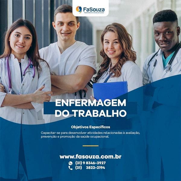 Faculdade FaSouza - ENFERMAGEM DO TRABALHO 360 horas
